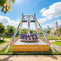 Manège à sensations fortes Nova Rides BP-U-24-LM à 24 places, grande attraction pendulaire, manège frisbee géant pour parc d'attractions à vendre