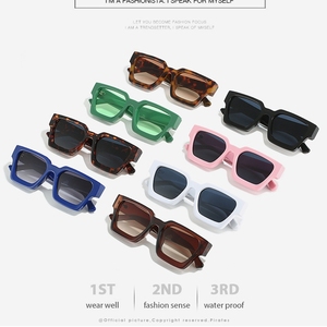 Gafas de sol polarizadas rectangulares para hombre y mujer, lentes de sol con marco cuadrado grueso, estilo Retro, <span class=keywords><strong>FF900</strong></span> - Product Image 4