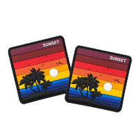 Badge en caoutchouc souple 2D/3D personnalisé, logo PVC avec accessoire vestimentaire, patchs personnalisés en usine