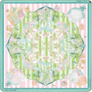 Tapete de Mahjong Personalizado QIU con Diseño Preppy, Adornado con Cuadros Rosas y Patrones de Porcelana Azul y Blanca - Product Image 5