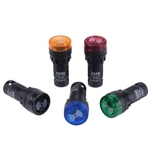 Fato AD22-22SM chỉ số ánh sáng đèn flash buzzer 24/36/48/220/380V cảnh báo chống thấm nước báo động gắn lỗ đường kính 22mm đèn tín hiệu - Product Image 1