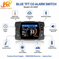 Calentador de Aire Diésel con Alarma de CO, Controlador TFT LCD, Control Remoto Bluetooth, 1-8KW para Calefacción de Estacionamiento, OEM Fábrica OkyRie
