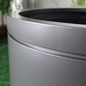 אדניות פרחים מלבניות גדולות מפלדה מגולוונת, הזמנה בכמות גדולה, עציצים ממתכת, אדנית חיצונית, סיטונאי, מחיר זול, אדניות - Product Image 3