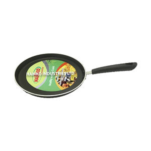 100%, utensilios de cocina de diseño personalizado orientados a la exportación, sartén para Pizza antiadherente de aluminio OEM con mango de baquelita moderno de Bangladesh - Product Image 1