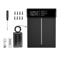 Porte automatique de poulailler intelligente en alliage d'aluminium, étanche IP45, résistante à la pluie, alimentée par énergie solaire