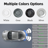 12V 4 couleurs Kit de capteurs de stationnement de voiture Affichage LED 22mm 4 rétroéclairage Radar de recul Système de surveillance pour