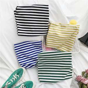 I-0567 Camiseta a Rayas de Verano para Mujer, Estilo Coreano Retro, Informal, Holgada, para Estudiantes - Product Image 5