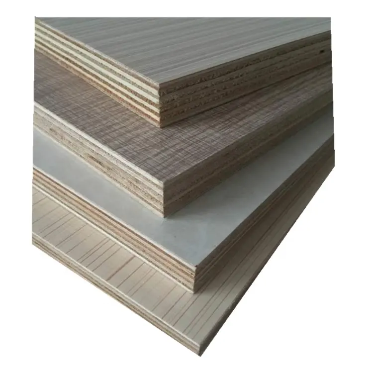 Good Quality Overlaid 3mm Melamine faced Plywood board Multilayer Laminated Plywood Sheets for Furniture Decoration