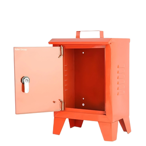 Caja de distribución portátil para obras de construcción con cubierta impermeable y puerta con cerradura para uso eléctrico temporal - Product Image 3