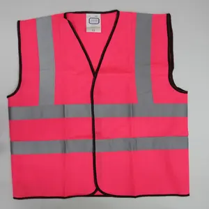 Wholesale high visibility pink construction safety reflective vest