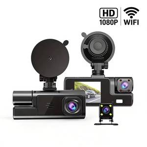 กล้องติดรถยนต์ 3 ช่องทางพร้อม WIFI, กล้องมองหลัง 1080P, ฟังก์ชั่นมองเห็นในเวลากลางคืน, แบตเตอรี่ในตัว, รองรับ MicroSD, หน้าจอ IPS ขนาด 2.0 นิ้ว - Product Image 2
