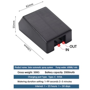 Minuteur analogique automatique ZHITIAN Tjh-01 pour arrosage de jardin, idéal pour les vacances, les voyages et le bureau, avec irrigation goutte à goutte régulière et quantitative - Product Image 6