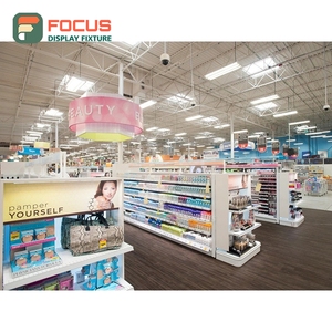 ชั้นวางวิกผมหรูหรา วัสดุไม้และกระจก หลายชั้น สำหรับร้านขายวิกผม - Product Image 2