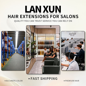 Estensioni per <span class=keywords><strong>capelli</strong></span> umani Lanxun a prezzo di fabbrica, a doppia trama, da 10-26 pollici, bionde, lisce e ondulate, senza grovigli, senza perdita di <span class=keywords><strong>capelli</strong></span>, <span class=keywords><strong>con</strong></span> anello nano, OEM - Product Image 5