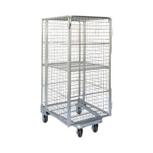 Conteneur de rouleau en acier galvanisé pliable et pliable pour équipement de cargaison et de stockage - Product Image 1
