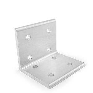 Personnalisation série 50100 8 trous à l'intérieur du support d'angle Fabrication CNC Aluminium Angle de connexion verticale #6161 - Product Image 1