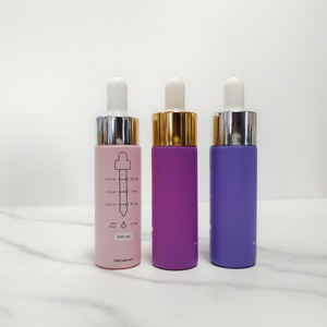 Envases Cosméticos Redondos para Suero de Aceites Esenciales, Botellas de Vidrio Transparente Esmerilado con Gotero de 5ml, 10ml, 15ml, 20ml, 30ml, 50ml y 100ml - Product Image 6