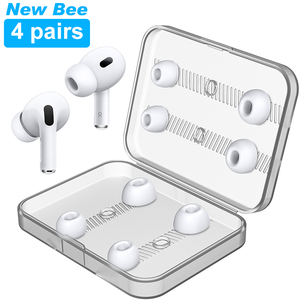 Nuevos Puntas de Silicona de Repuesto New Bee (4 Pares, Tallas XS/S/M/<span class=keywords><strong>L</strong></span>) para Apple <span class=keywords><strong>Airpods</strong></span> <span class=keywords><strong>Pro</strong></span> 2 (2.ª Generación) con Orificio de Reducción de Ruido - Product Image 2