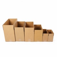 Boîtes en carton ondulé rectangulaires à 5 plis modèle KY-RSC030 personnalisées, cartons kraft à double paroi pour l'expédition de vêtements