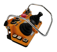 Control Remoto Industrial para Grúa de Estructura Metálica con Doble Joystick, Control Remoto Inalámbrico de Doble Joystick