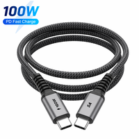 UNIEAN Bulk 100W PD 5A USB 2.0 Typ-C zu Typ-C Reines Kupfer Geflochtenes Ladekabel