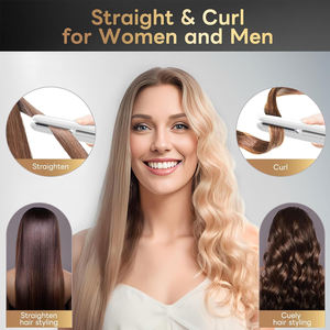 Chargeur USB professionnel <span class=keywords><strong>sans</strong></span> <span class=keywords><strong>fil</strong></span> fer à lisser Curl pour femmes hommes Portable titane plaque LED affichage USB câble de charge - Product Image 4