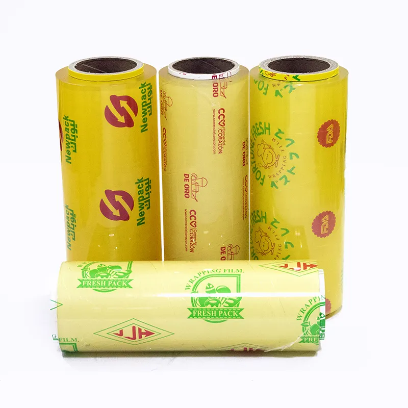 Manufacturers wholesale vegetables and fruits packaging large rolls of food grade PVC plastic wrap