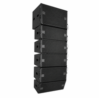Sistema de Sonido Line Array Pasivo GLA210 + GLA118 con 4 Altavoces de 2 Vías de 10 Pulgadas, 1 Subwoofer de 18 Pulgadas y Marco de Suspensión