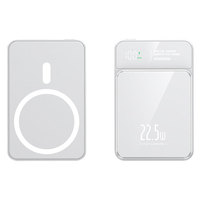 Batería Externa Magnética de 10000mAh, Carga Rápida de 22.5W, Ultra Delgada, Portátil, con Cable e Inalámbrica