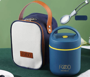 New Style Stainless Steel Round Heatable Electric Leak Proof Freshness Preservation Portable 0-1L <b>Lunch</b> <b>Box</b> Newborn Home Office - Product Image 2