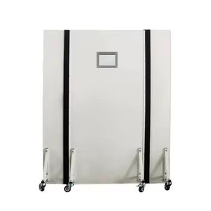 Barrera móvil con ruedas y paneles de plomo para protección contra rayos X con ventana de observación para quirófanos de tomografía computarizada y radiología en hospitales. - Product Image 2