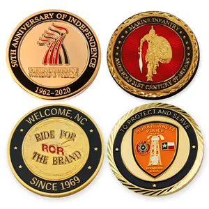 Custom 3D Logo With Double Plate Brass Challenge Coin