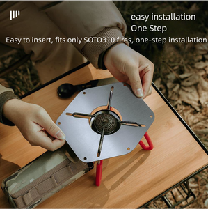 Scudo termico per stufe in acciaio inossidabile, pannello isolante per stufe esterne, dispositivo di protezione termica per campeggio - Product Image 5