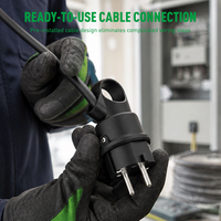 Connecteur mâle Schuko PHEIYON 90 degrés IP44 pour câble 3G1.5mm² avec conception de câblage terminal pour applications extérieures