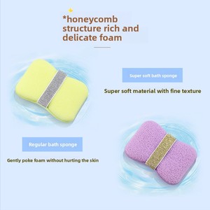 Esponja Facial y de Ducha a Base de Jabón para Niños y Adultos, Diseño Simple para una Limpieza y Exfoliación Eficaces - Product Image 2