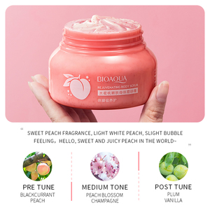 Exfoliante Corporal <span class=keywords><strong>BIOAQUA</strong></span> con Extracto de Melocotón Orgánico, Vitamina C y Nicotinamida, Hidratante y Blanqueador, con Logotipo Personalizado - Product Image 5