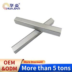 Clous pour agrafeuse à tête plate à tige lisse en acier galvanisé à pointes en U en argent/doré/cuivre/noir pour la construction <span class=keywords><strong>de</strong></span> clôtures - Product Image 5