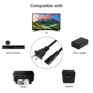 Кабель питания для PS5, PS4, PS3 Slim, <span class=keywords><strong>Xbox</strong></span> One S/X, <span class=keywords><strong>Xbox</strong></span> Series S/X, PlayStation 5, 4, универсальный, 2-контактный, замена шнура питания - Product Image 5