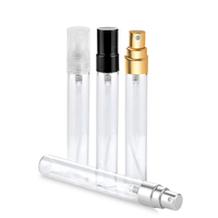 Isi ulang perjalanan 2ml 3ml 5ml 10ml tabung parfum kaca botol parfum Mini sampel parfum botol semprot aluminium dengan kotak kemasan