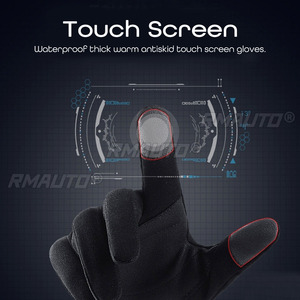 Guantes de Motocicleta Impermeables, Térmicos, Resistentes al Agua, con Pantalla Táctil, Antideslizantes, para Motocicleta y Bicicleta - Product Image 2