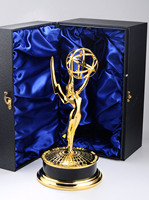 Trofeo de Metal Plateado de 29 cm/39 cm, Trofeo de Películas y Música Impreso por Troquelado, Premios de Música Estadounidenses, Entrega Rápida, Estatua de los Premios Grammy y Emmy