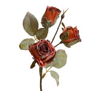 Bouquet de roses artificielles Yihua Floral Art, fleurs en soie, style rétro européen, décoration intérieure, accessoires de mariage - Product Image 5