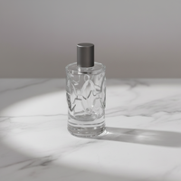 Flacon de parfum au design nouveau avec emballage en boîte, flacon en verre rond à fond épais de luxe pour cadeau haut de gamme