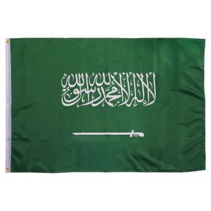 Meilleur prix pour des drapeaux internationaux 3x5, logo personnalisable, fanion en tissu, mât en aluminium, y compris l'Arabie Saoudite - Offre promotionnelle - Product Image 4