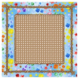 Tapis de table en flanelle Mahjong, néoprène antidérapant, réduction du bruit, imperméable, nappe de jeu de société, Happy Words - Product Image 1