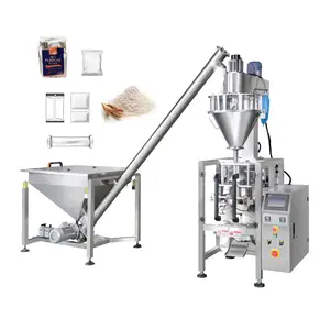 Vertical automatic cassava kenya maize corn wheat flour fill seal packing machine