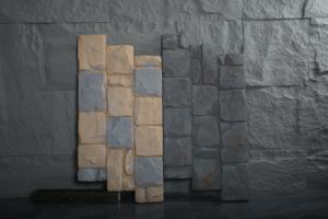 Ladrillos de piedra <span class=keywords><strong>caliza</strong></span> triturada Pu Fortress Big Slab para paredes exteriores de villas modernas y paisajismo de patios al aire libre - Product Image 5