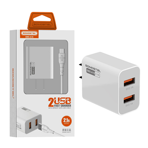 Somostel <span class=keywords><strong>A19</strong></span> double chargeur USB 2.1A chargeur rapide sans fil chargeur USB de téléphone portable pour <span class=keywords><strong>Samsung</strong></span> Iphone cargadores para celulares - Product Image 1