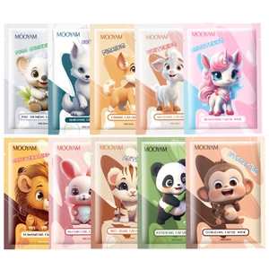 OEM Etiqueta Privada 10 tipos de mascarilla facial de animales antienvejecimiento hidratante 10 tipos de mascarilla facial MOOYAM - Product Image 1