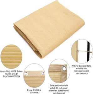 <span class=keywords><strong>Filet</strong></span> pare-soleil beige en HDPE, approvisionnement direct usine, haute qualité et prix compétitif, optimise la récolte pour projets agricoles - Product Image 6